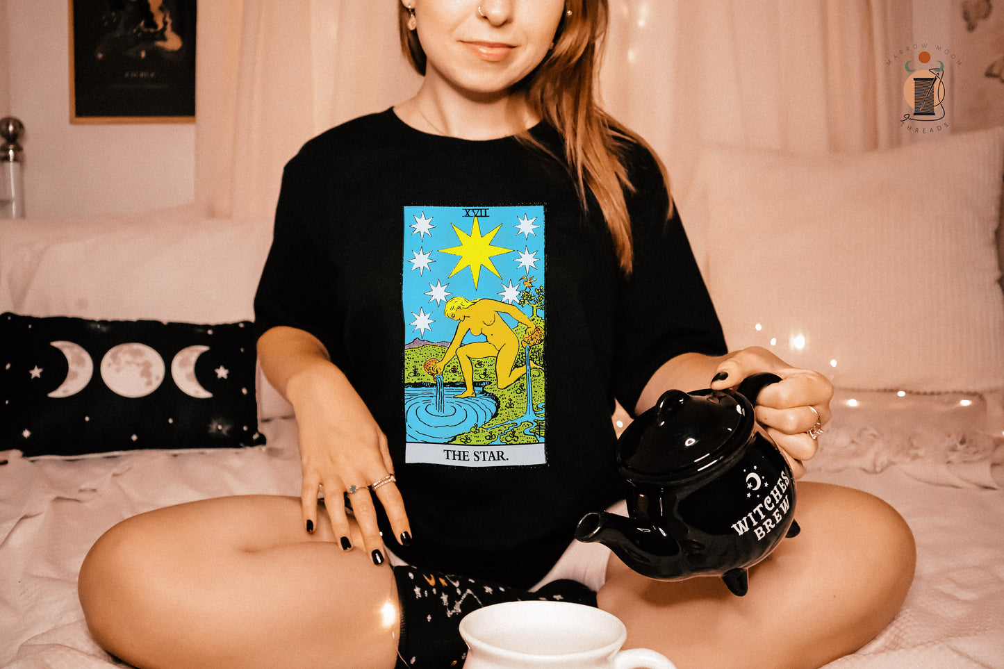 The Star Tarot Card Shirt Dark Academia Gift for Tarot Readers