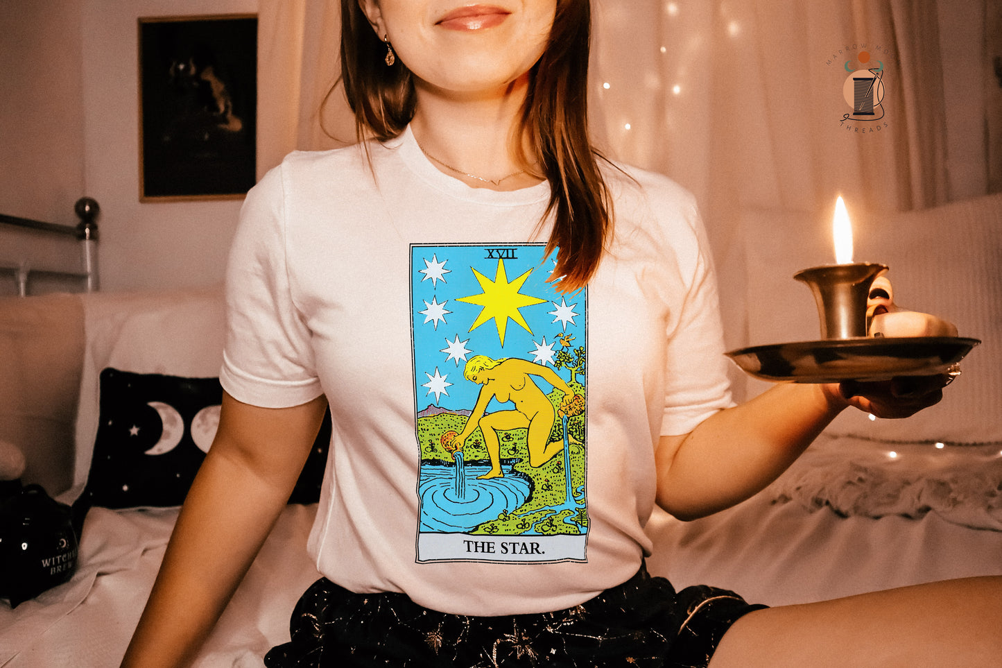 The Star Tarot Card Shirt Dark Academia Gift for Tarot Readers