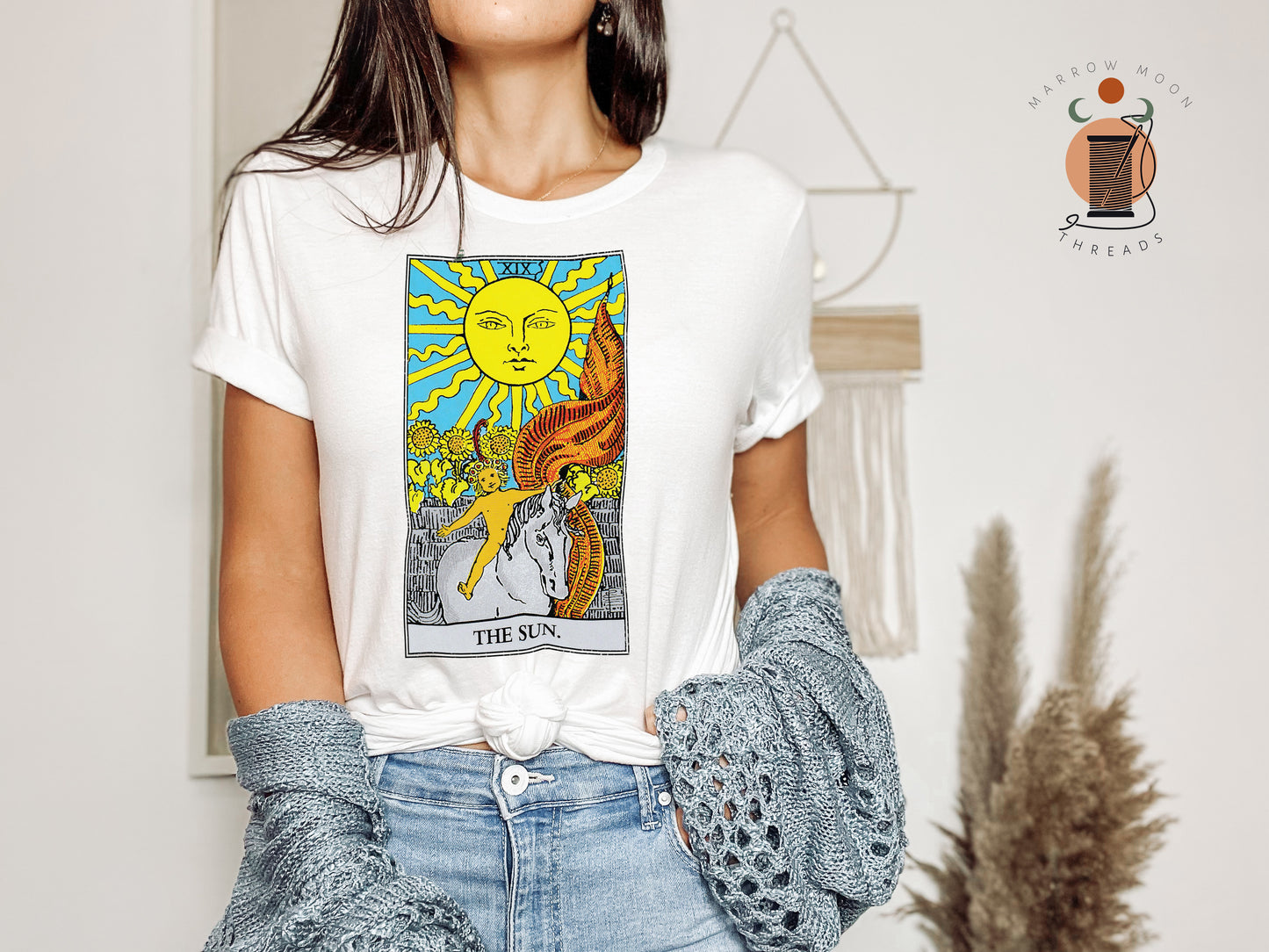 The Sun Tarot Card Shirt Dark Academia Gift for Tarot Readers