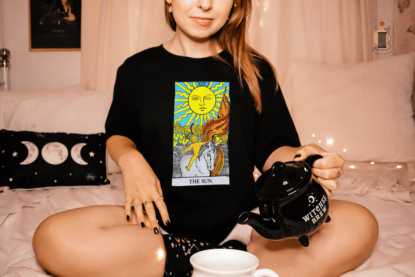 The Sun Tarot Card Shirt Dark Academia Gift for Tarot Readers