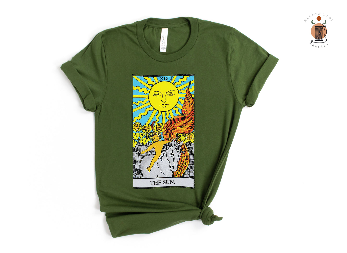 The Sun Tarot Card Shirt Dark Academia Gift for Tarot Readers