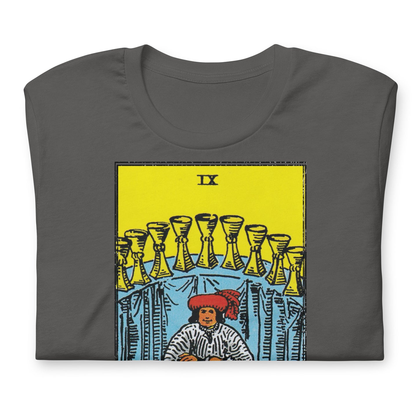 Nine of Cups Tarot Card Shirt Dark Academia Gift for Tarot Readers