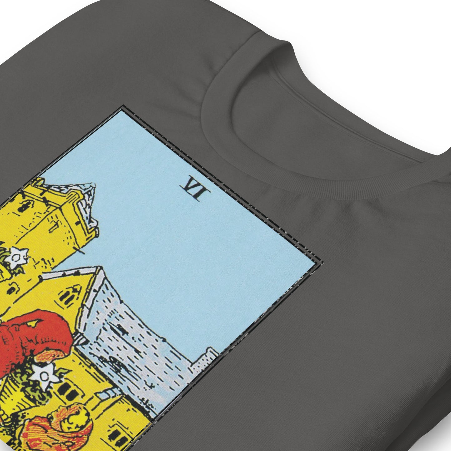 Six of Cups Tarot Card Shirt - Retro Nostalgia and Innocence