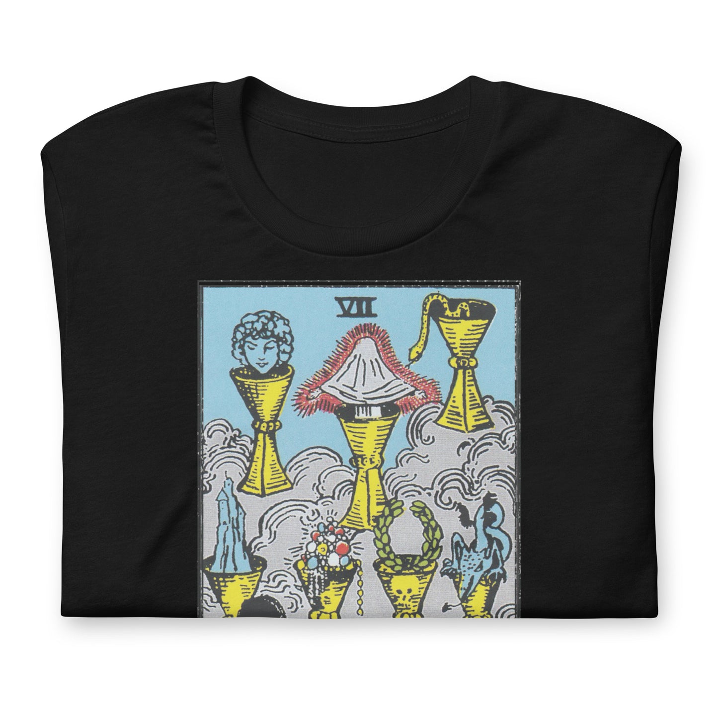 Seven of Cups Tarot Card Shirt Dark Academia Gift for Tarot Readers