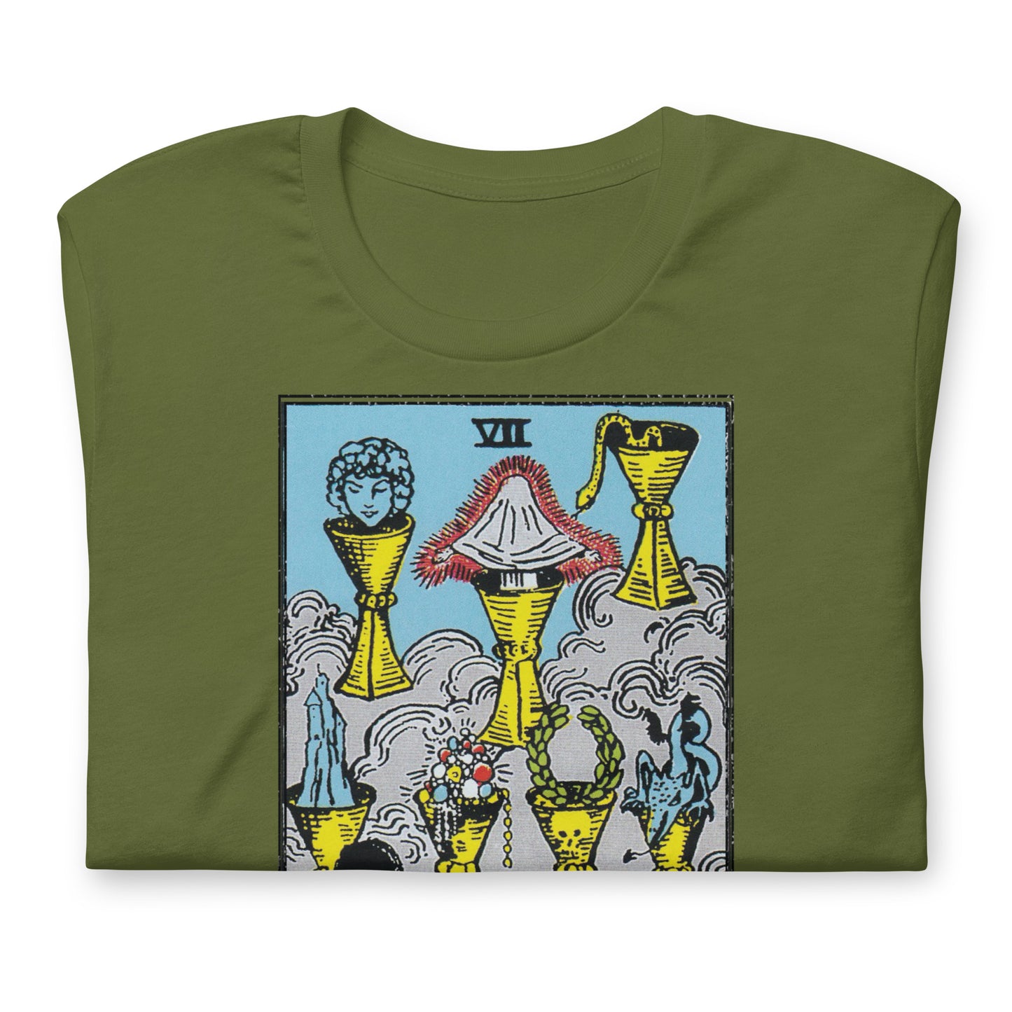 Seven of Cups Tarot Card Shirt Dark Academia Gift for Tarot Readers