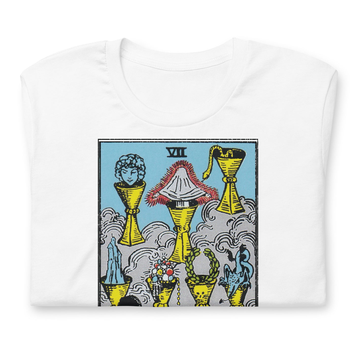 Seven of Cups Tarot Card Shirt Dark Academia Gift for Tarot Readers