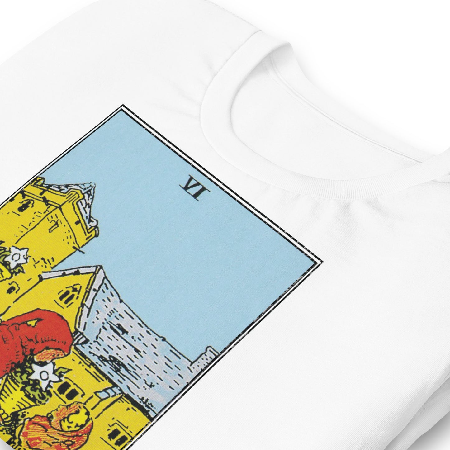 Six of Cups Tarot Card Shirt - Retro Nostalgia and Innocence