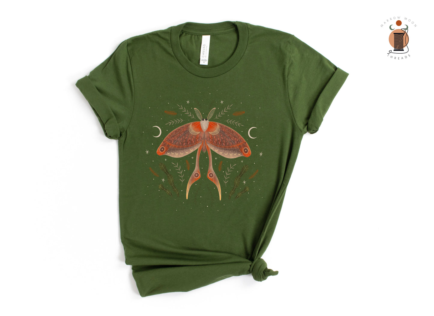 Mystical Moth Celestial Wild Forest Shirt Magical Gift for Nature Lovers