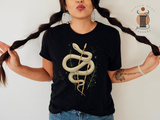 Celestial Snake Mystical Wild Forest Shirt Magical Gift for Nature Lovers