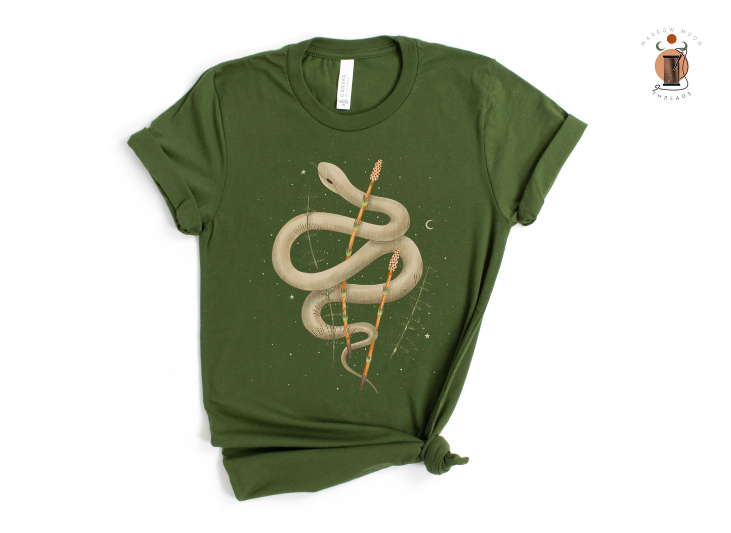 Celestial Snake Mystical Wild Forest Shirt Magical Gift for Nature Lovers