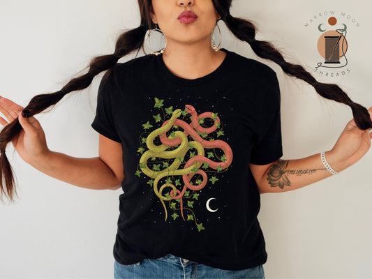 Magical Snake Mystical Wild Forest Shirt Mystical Gift for Nature Lovers