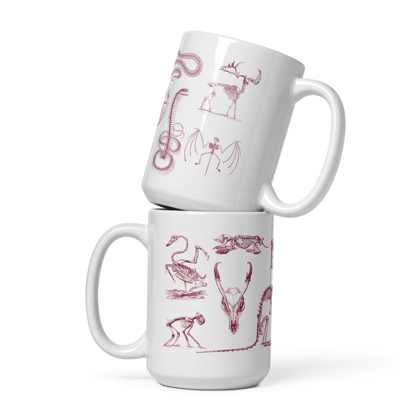 Animal Skeleton Mug Dark Academia Gothic Mug for Coffee or Tea Lovers