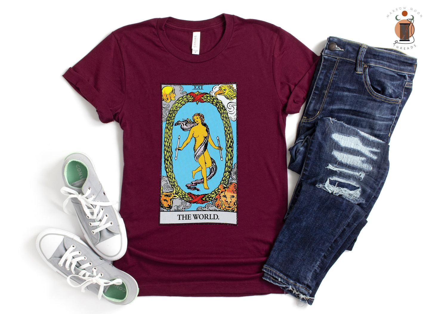 The World Tarot Card Shirt Dark Academia Gift for Tarot Readers