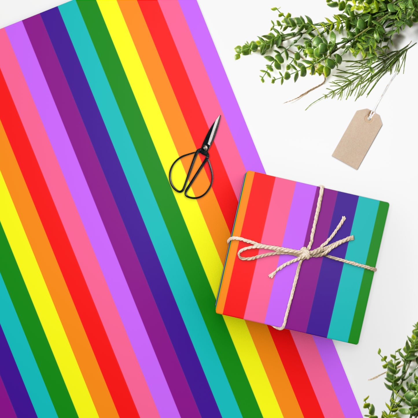 Rainbow Gift Wrap Baker Pride Rainbow Wrapping Paper LGBTQ Pride Gifts