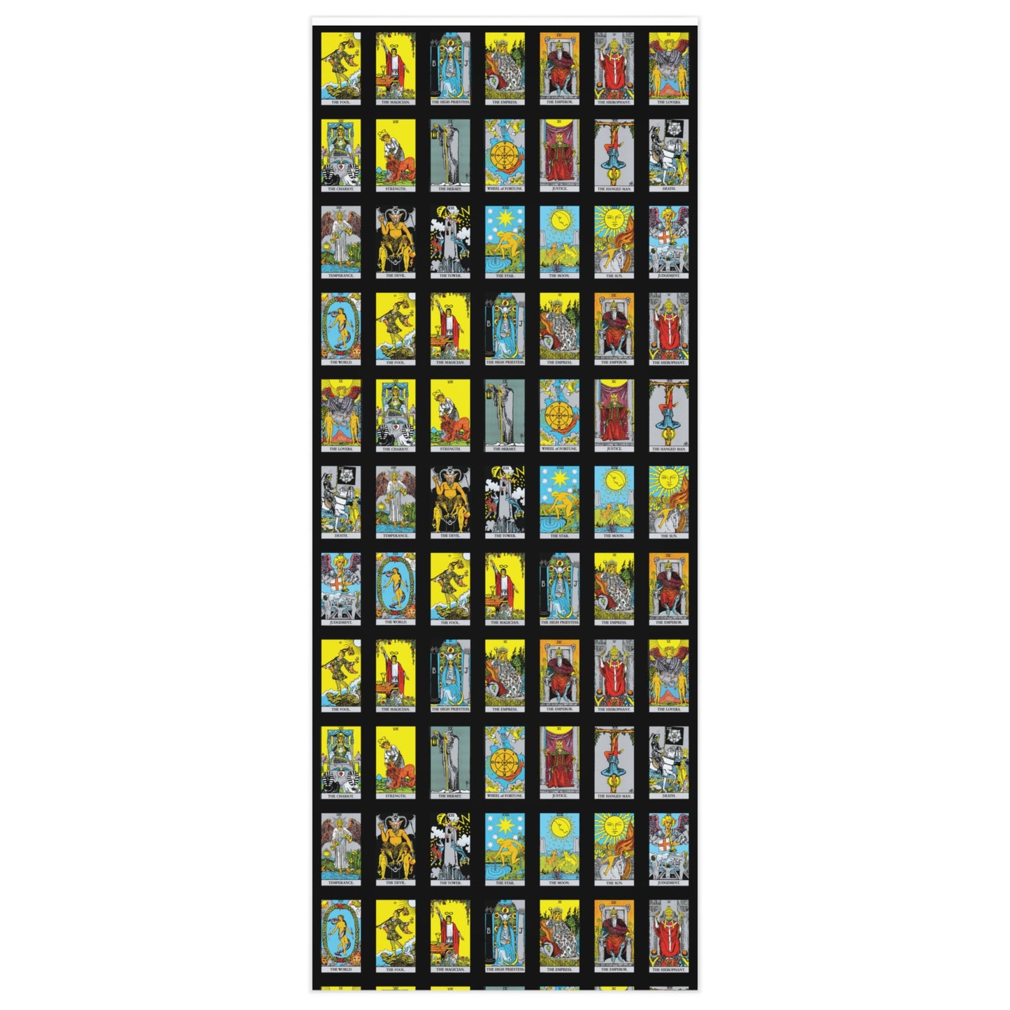 Tarot Card Gift Wrap Gothic Wedding Wrapping Paper Witchy Halloween Gift Wrap