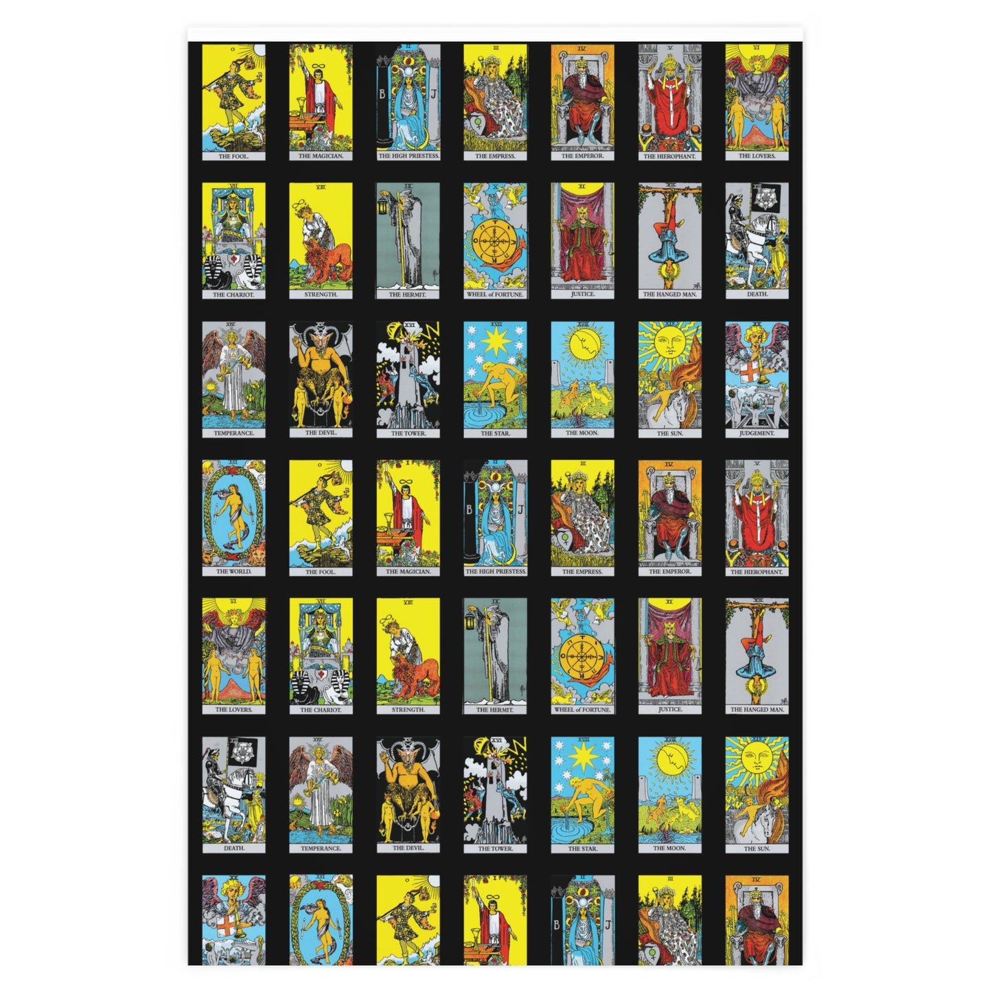 Tarot Card Gift Wrap Gothic Wedding Wrapping Paper Witchy Halloween Gift Wrap