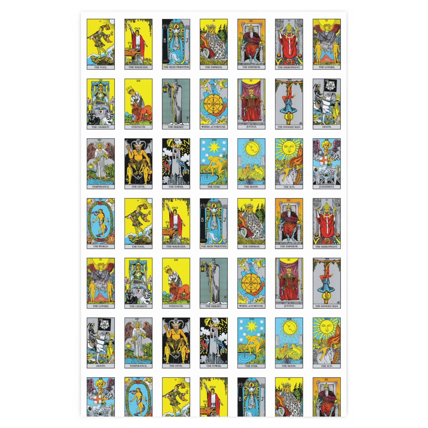 Tarot Card Gift Wrap Gothic Wedding Wrapping Paper Witchy Halloween Gift Wrap