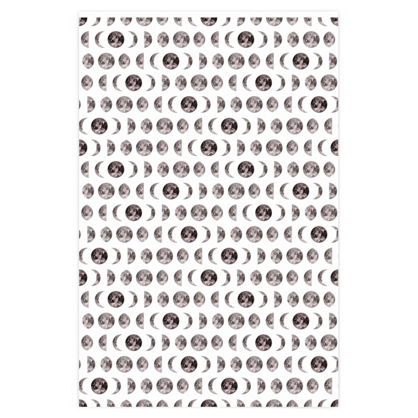 Moon Phases Gift Wrapping Paper Celestial Aesthetic Witchy Paper Lunar Phases Gift Wrap