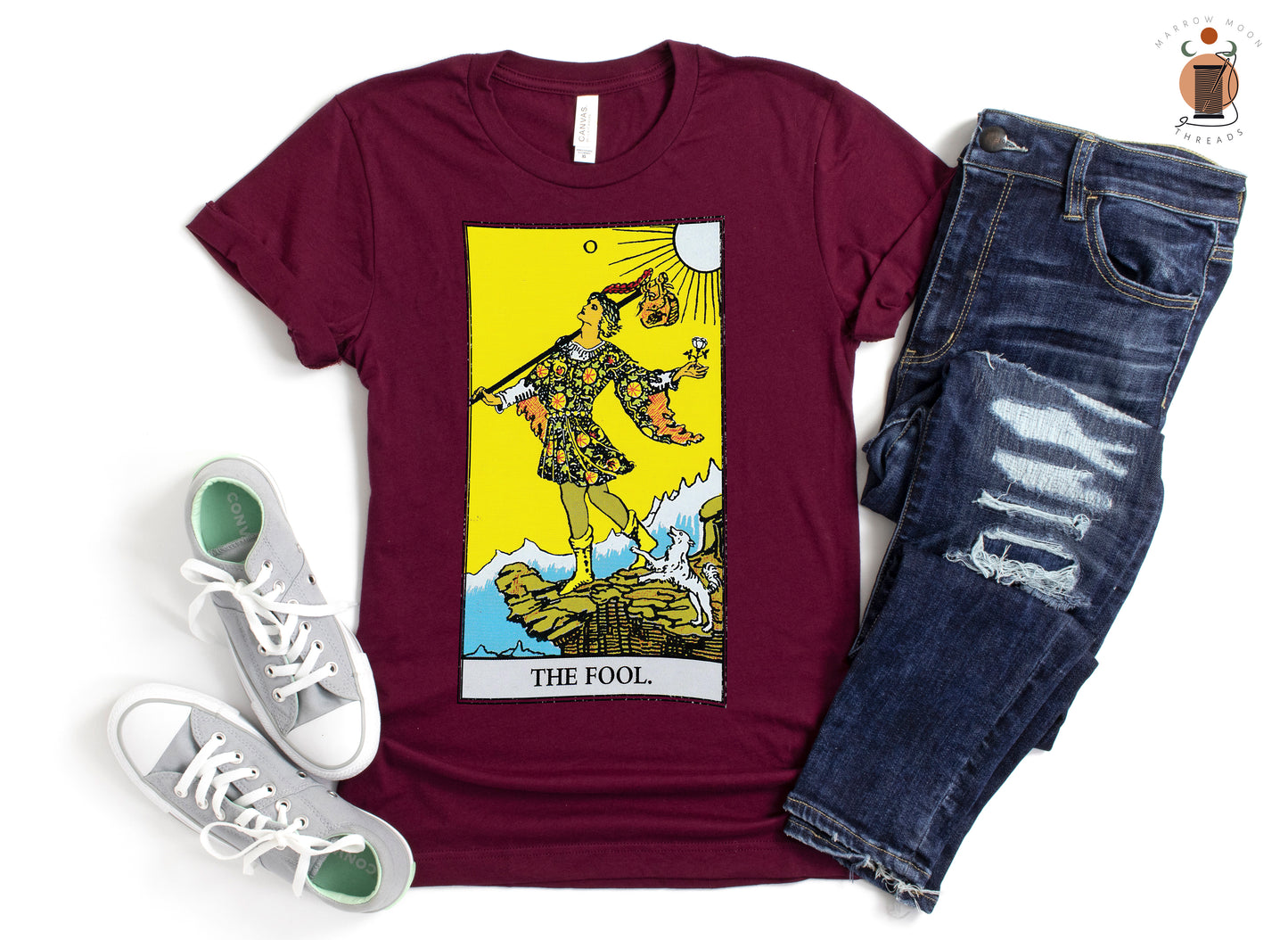 Tarot Card Shirt The Fool Dark Academia Gift for Her or Him